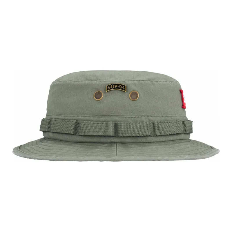 Supreme Cotton Bucket Hats Unisex Green-1
