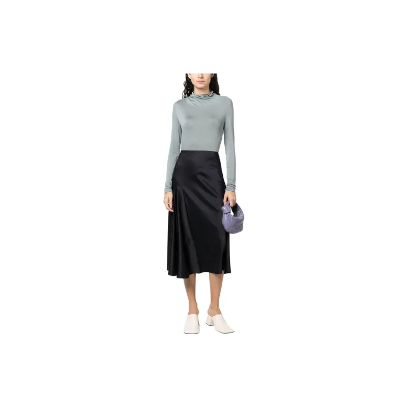 VINCE Draped Slip Skirt-1