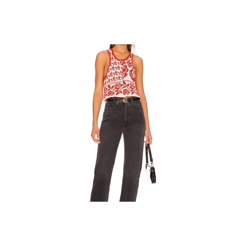 FREE PEOPLE Tank Tops Women's Red-1