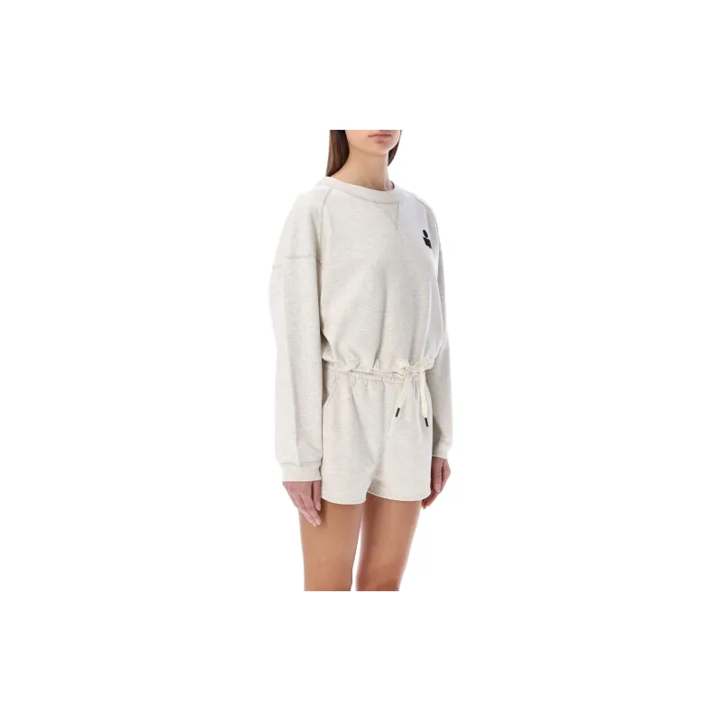 ISABEL MARANT ETOILE Margo Drawstring Cropped Sweatshirt-3