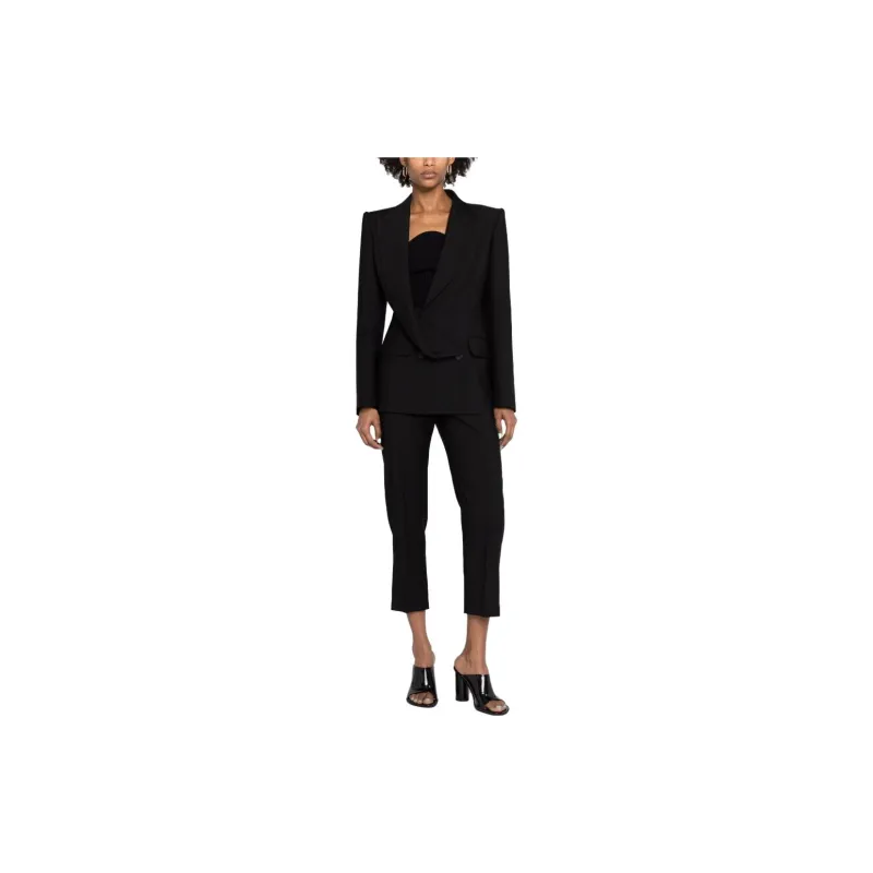 Alexander McQueen Asymmetric Double Breasted Tailored Blazer-1