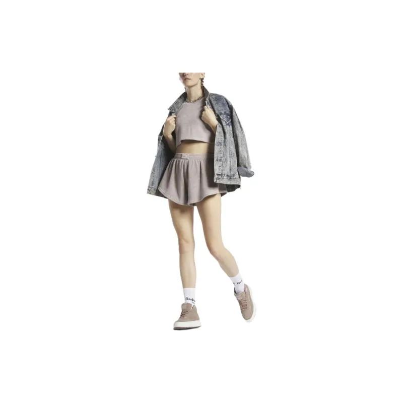 Reebok Classics Natural Dye Towel Sports Shorts Women's Taupe-2