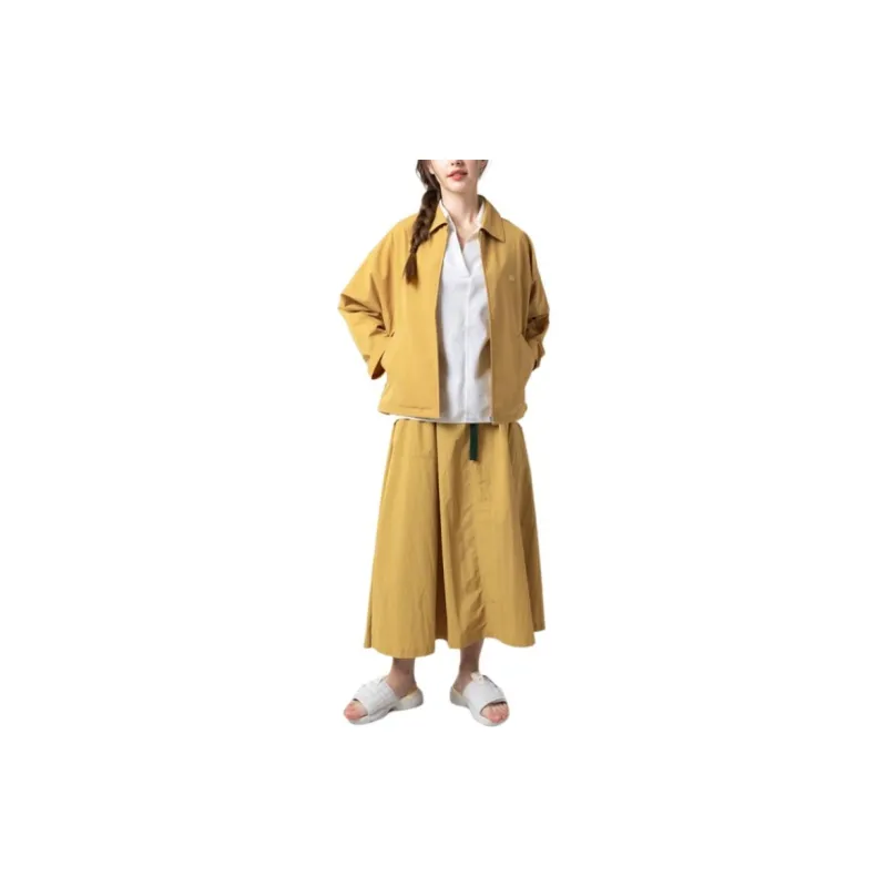 LACOSTE Jackets Coats Women's Yellow-2