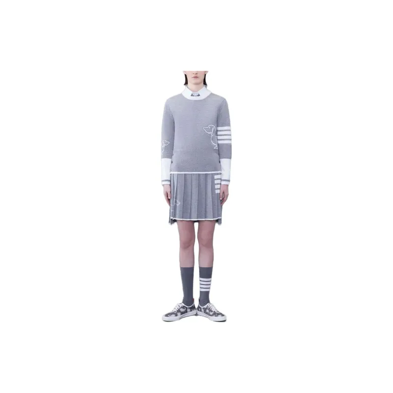 THOM BROWNE· Sweater Women's Gray-2