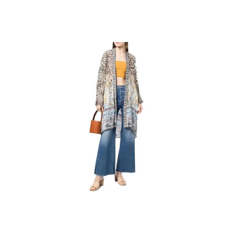 CAMILLA Seahorse Sonnet-print Silk Jacket-1