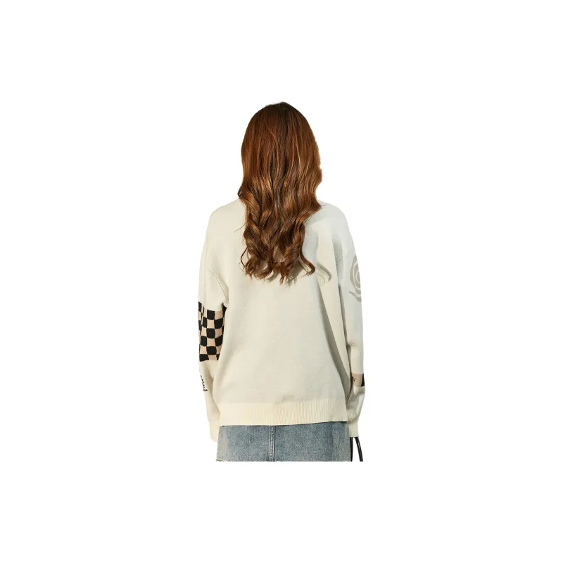 Tonlion Sweaters Unisex Crescent White-0