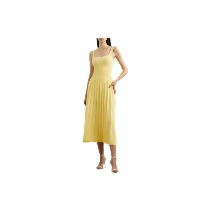 Staud Ellison Pleated Midi Dress-1