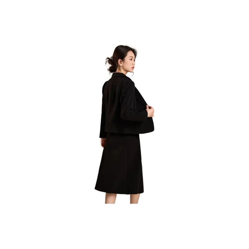 Mylan Skirt Set For Early Autumn Women's Black-4
