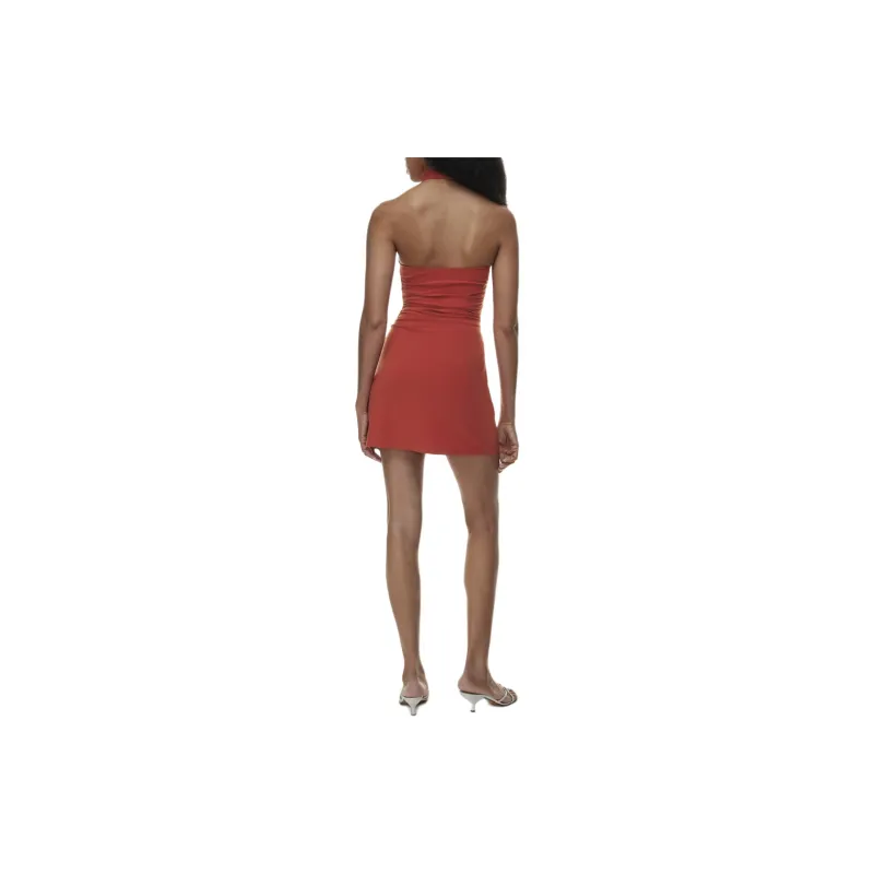 ARITZIA Wilfred Remedy Mini Dress Slip Dresses Women's Barberry Red/Fuzhou Flower Red-3