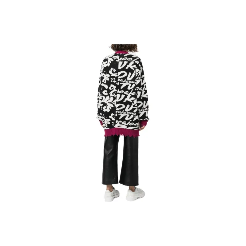 VERSACE JEANS COUTURE Distressed effect Cardi coat-2