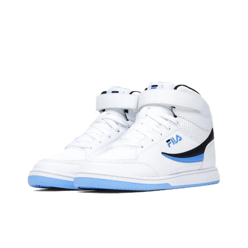 FILA KIDS BBN 92 Anti Slip Wear Resistant Mid Top Kids' Skateboarding Shoes Blue White Teenagers-2
