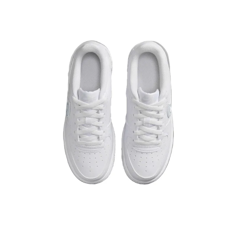 Nike Air Force 1 GS Cut Out Swoosh - White Photon Dust-3