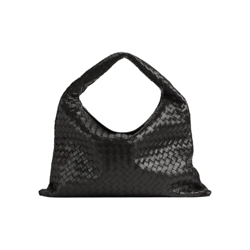 Bottega Veneta Cow Leather Handbag, Shoulder Bag Large Size Women's Black-0
