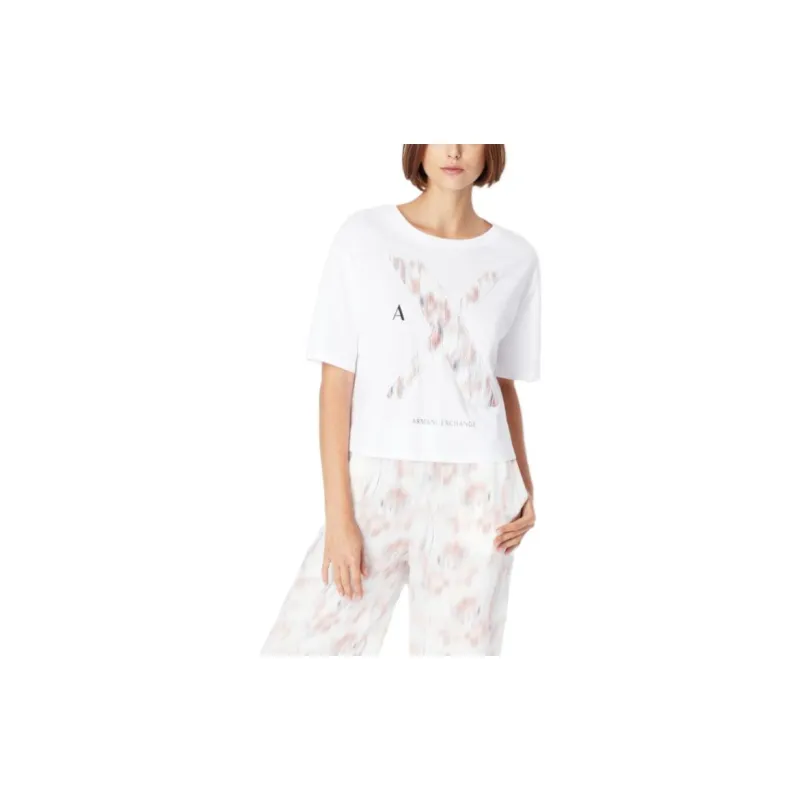 ARMANI EXCHANGE T Shirts Women's White-3