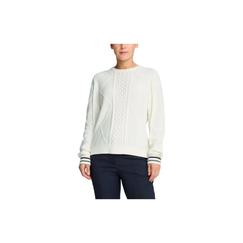 PUMA Knitsweater Knitwear Women's Warm White-2