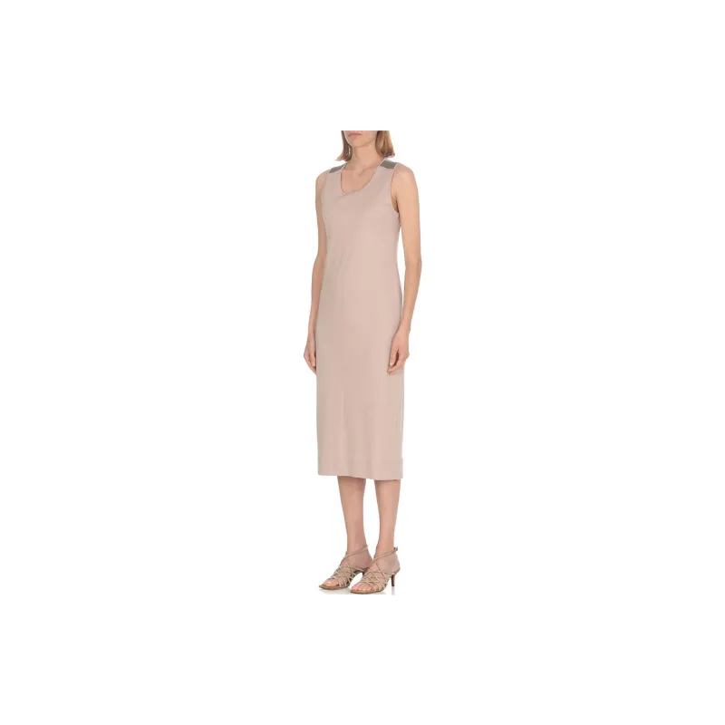 Fabiana Filippi Sleeveless Dresses Women's Pink-2