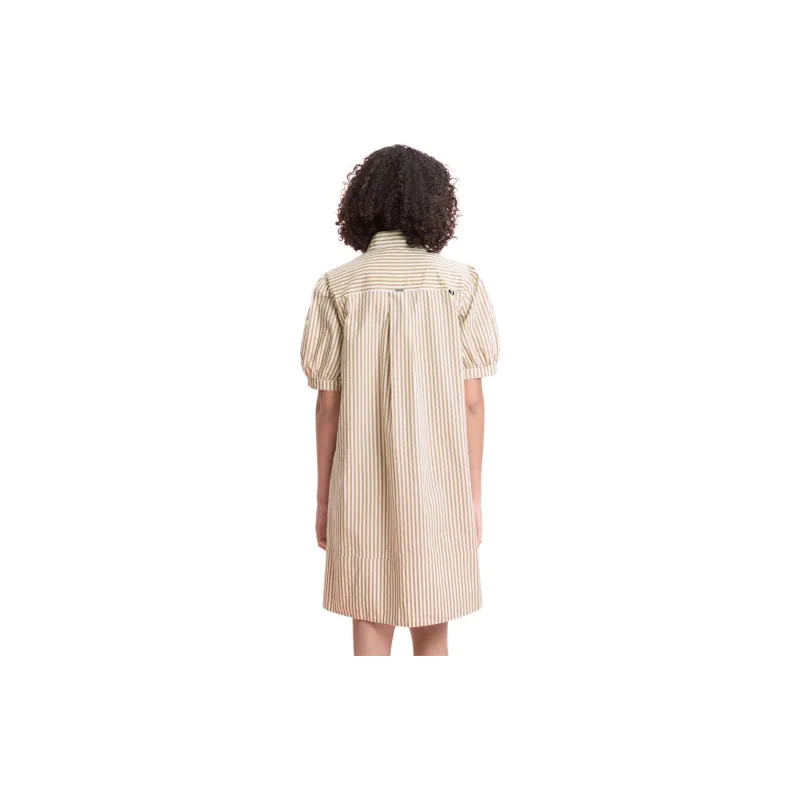 NAUTICA Short Sleeved Dress Women's Light Coffee-1