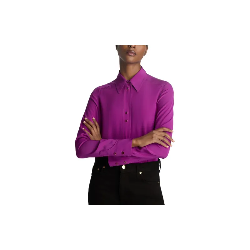 St. John Long-sleeve Silk Shirt-4