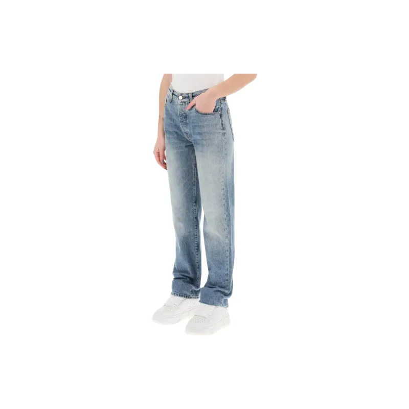AMIRI Logo Patch Flared Leg Jeans-2
