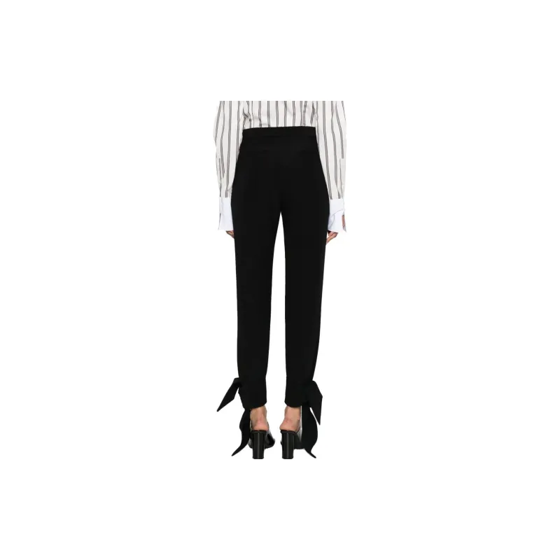 MSGM Tied Fastened Ankles Stretched Trousers-3