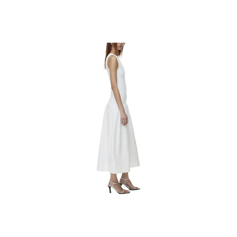 ARITZIA Babaton Worldly Dress Sleeveless Dress Women's WHITE/White-4