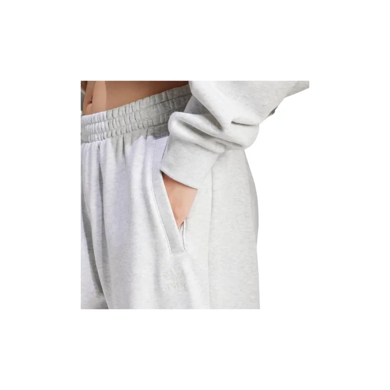 Adidas Originals Loose Fit Sweat Pants Knitted Sports Pants Women's Light Heather Gray-5