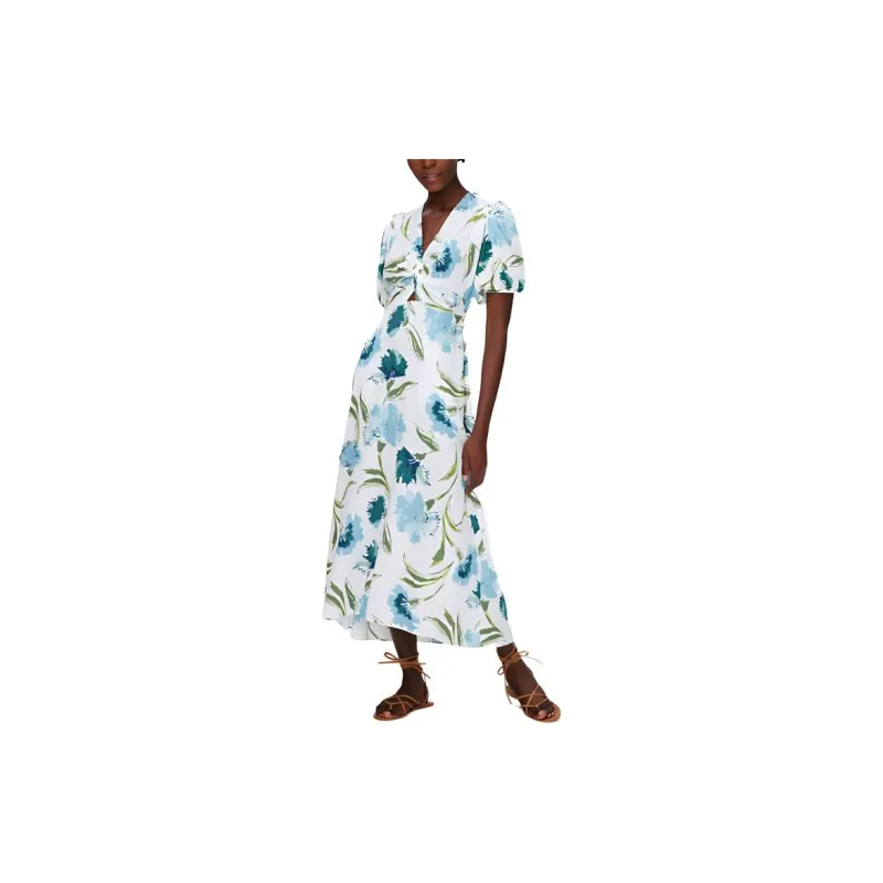 DVF Diane Von Furstenberg SS24 Short Sleeved Dress Women's Multicolor-3
