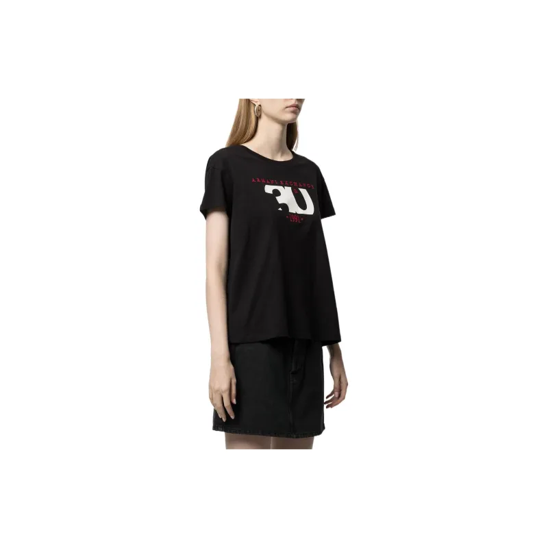 ARMANI EXCHANGEAE SS22 T Shirt Women's Black-3