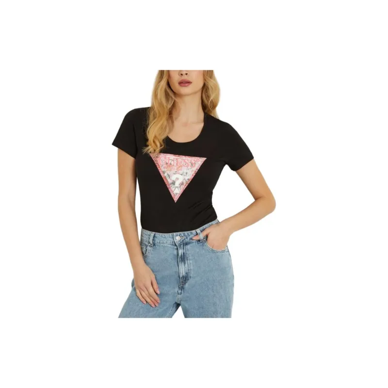 GUESS T Shirts Women's Black-2