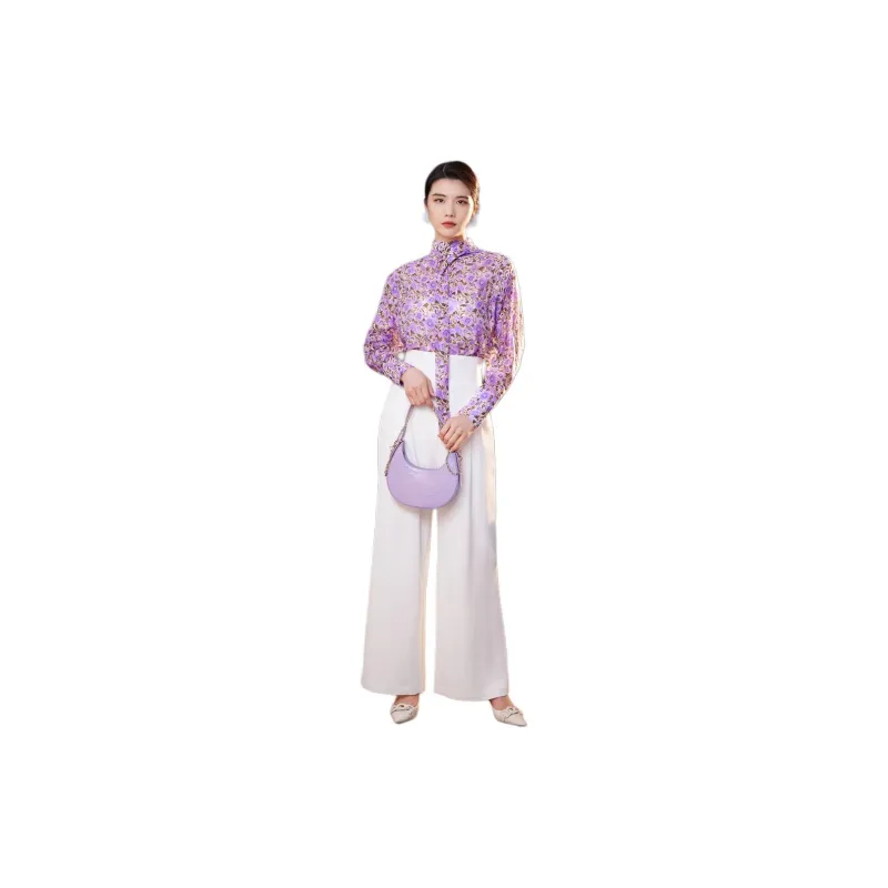 BBLLUUEE Shirt Women's Vanilla Purple-2