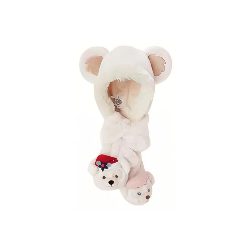 Disney 2023 Winter Duffy And Friends Snowman Series Duffy, ShellieMay Winter Thermal Glove With Scarf Hat Doll Products-0