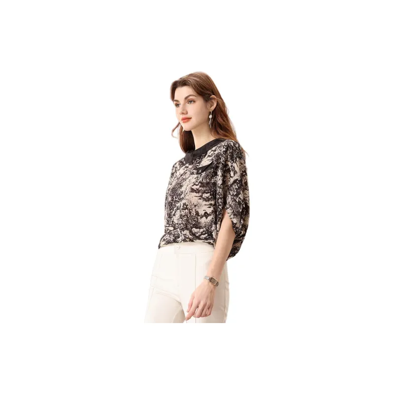 FENHONGMALI Shirts Women's Gray-3