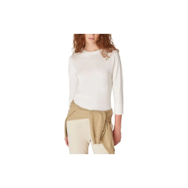 Loro Piana FW23 Piuma Crew Neck Sweater Women's White-3