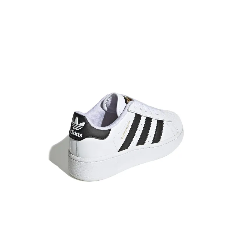 Adidas SUPERSTAR XLG Anti Slip Wear Resistant Low Top Kids' Skateboarding Shoes White Kids'-1