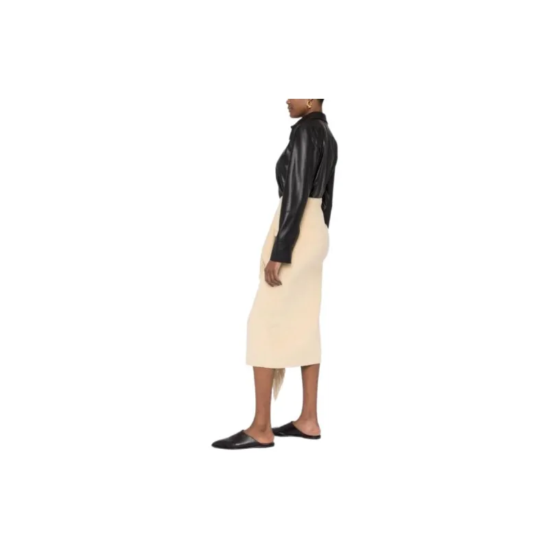 NANUSHKA Vegan leather Long sleeve Shirt-3