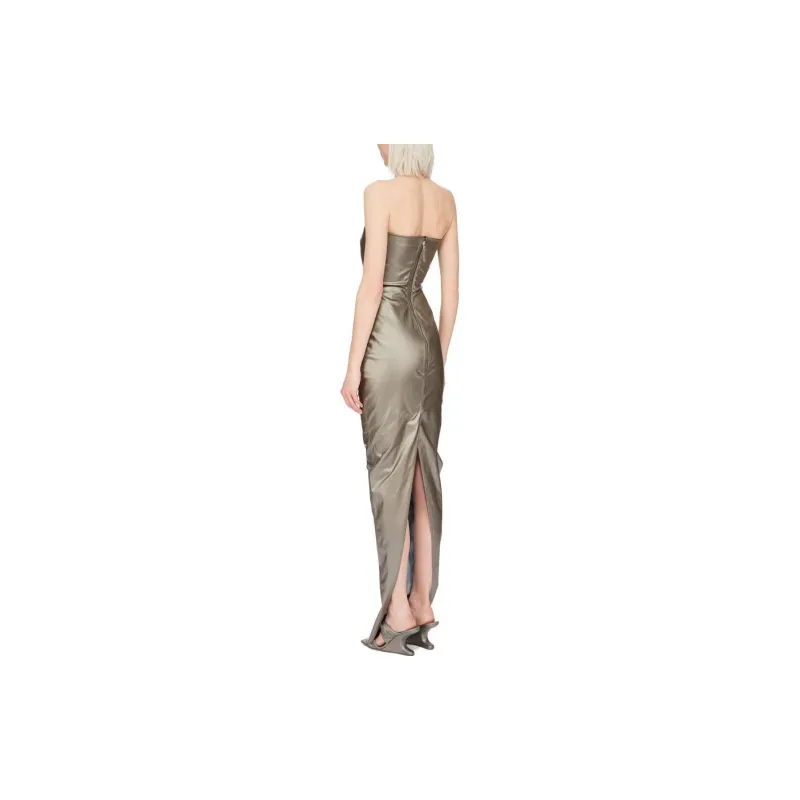 RICK OWENS Floor-Length Strapless Bustier Gown-2