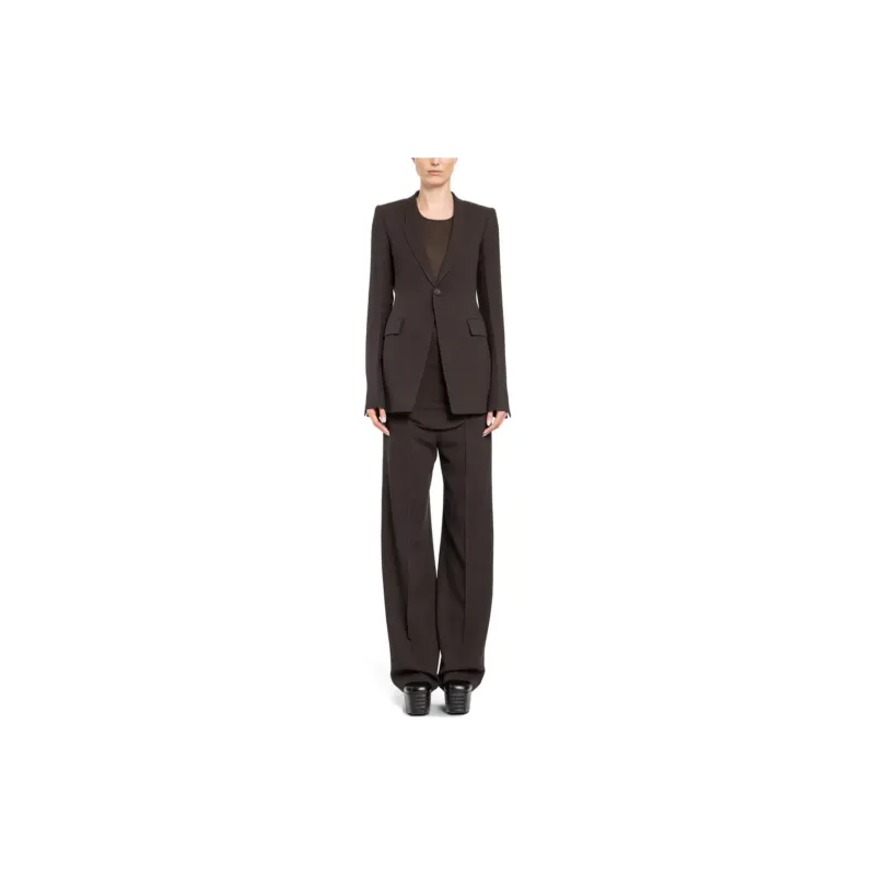 RICK OWENS/RO Business Suit Coat Women's Brown-3