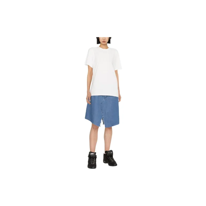 Maison Margiela Set Of Three Crewneck Straight Hem T Shirts-4