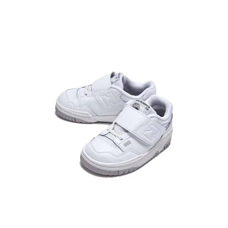 New Balance 550 Bungee Lace Strap White Grey TD-1