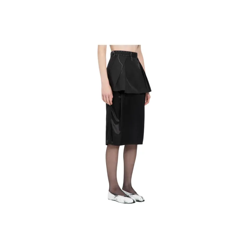 Maison Margiela Layered Midi Skirt-4