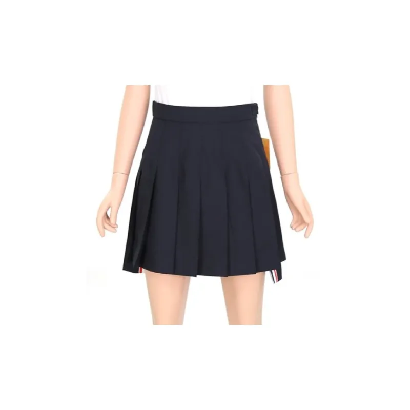 THOM BROWNE Rwb Pleated Skirt-4