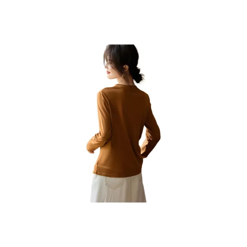 XWI T Shirt Women's Orange Coffee-2