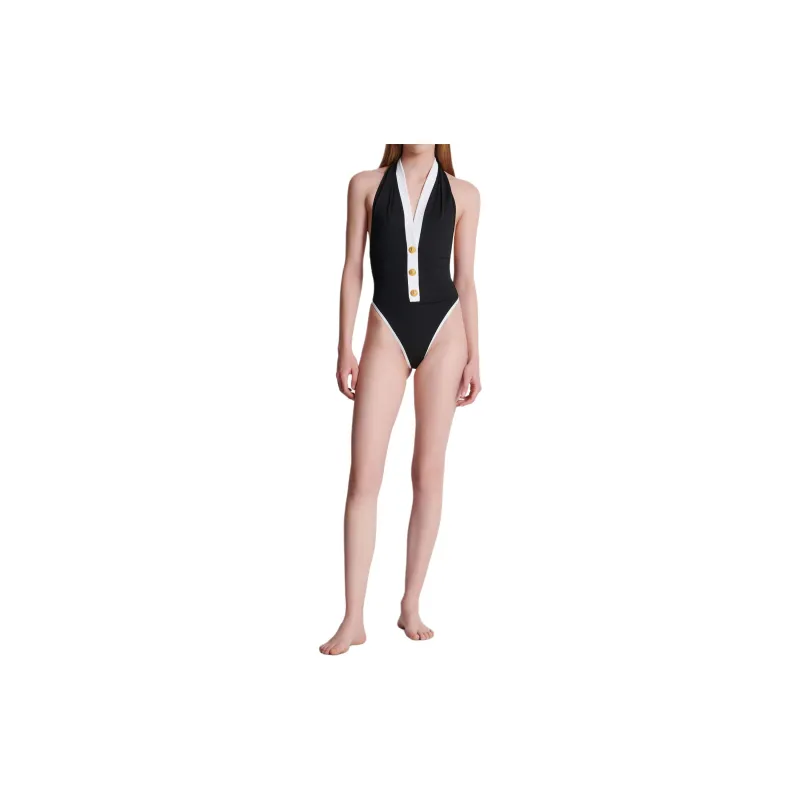 BALMAIN SS24 One piece Swimsuit Women's Black-2