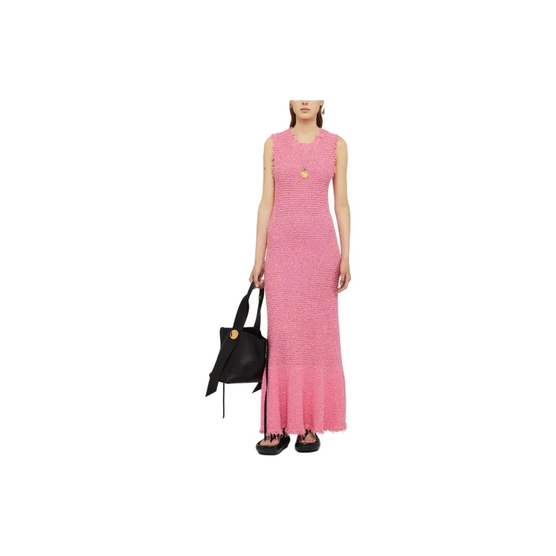 JIL SANDER Embroidered Sleeveless Maxi Dress-1