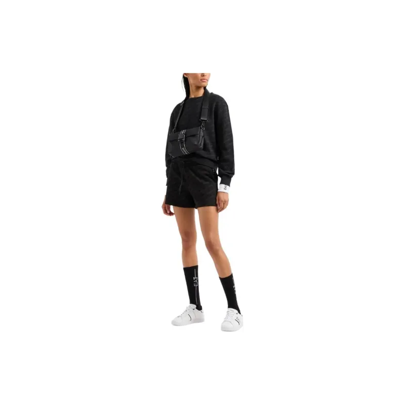EMPORIO ARMANI EA7 SS24 Sweatshirt Women's Black-3