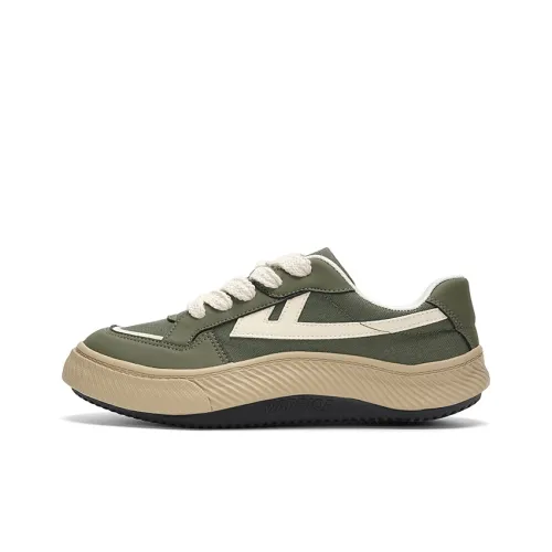 Warrior Sky Power Canvas Shoes Casual Shoes Unisex Army Green/Beige