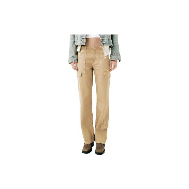 ZARA Cargo Pants Women's Cigar Gray-3