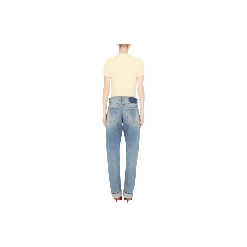 Maison Margiela Brushed Ribbed Crewneck T Shirt-2