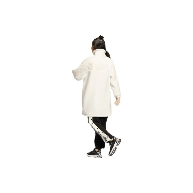 Adidas Originals Velvet feel Coat Women's White-4