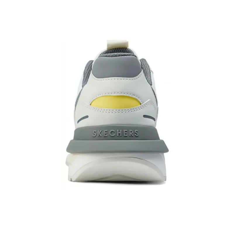 Skechers HALOS Cushioning Wear Resistant Low Top Casual Shoes Women's White Gray-4